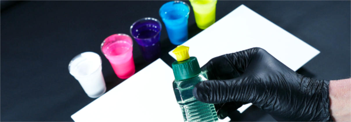 acrylic pouring with dish soap-step by step instruction